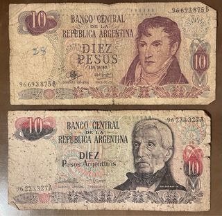 Lote 11 Billetes Antiguos Latinoamericanos