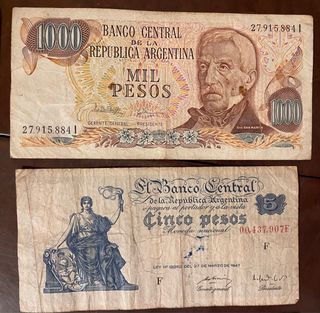 Lote 11 Billetes Antiguos Latinoamericanos