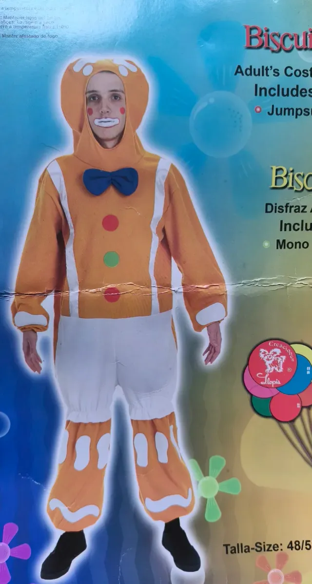 Disfraz Unisex Galleta Jengibre Talla 4XL