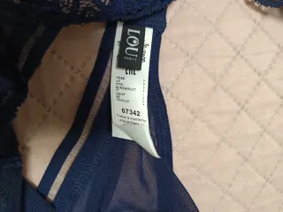 Conjunto Lencería Precious Lou 3 en 1 Talla L Azul