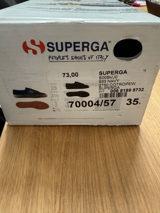 Zapatillas Superga Azul Marino Suela Esparto