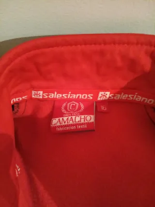Chándal Salesianos Camacho Talla 16 Rojo