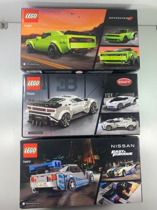 Scatole LEGO Speed Champions 3: Dodge, Bugatti, Niss