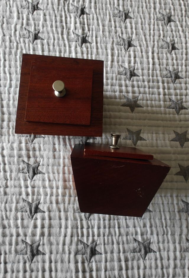 2 Cuencos de Madera Marrones