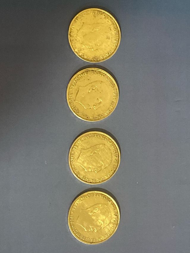4 Monedas 100 Ptas Plata