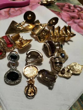 Lote Pendientes antiguos y vintage 