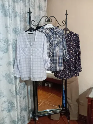 3 Blusas Manga Larga Mujer,por 6€,una sola 2,50€