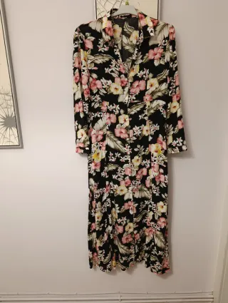 Vestido largo estampado floral