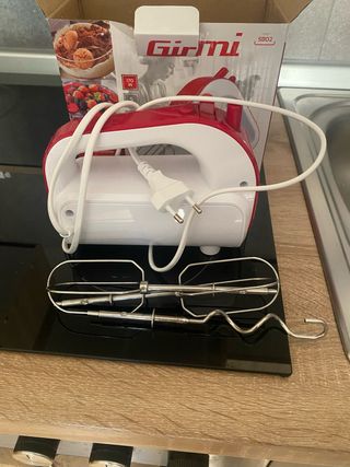 Sbattitore Elettrico Girmi SB02 Rosso Bianco