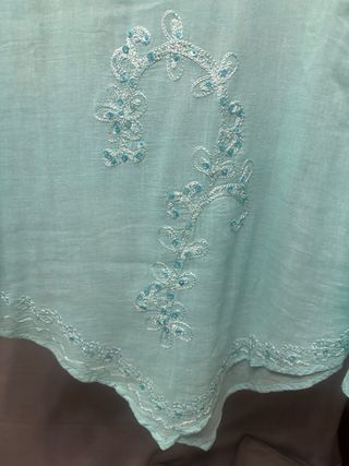 Blusa Ibicenca Talla M/L
Azul Turquesa
