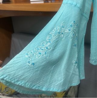Blusa Ibicenca Talla M/L
Azul Turquesa