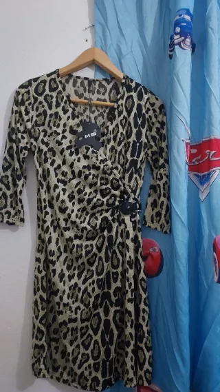 Vestido estampado leopardo M.B.
