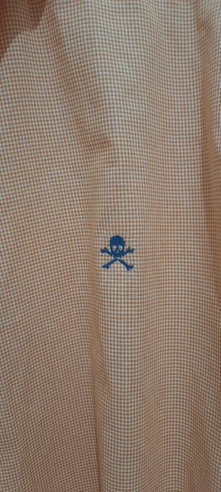 Camisa Scalpers Hombre Talla L anaranjada