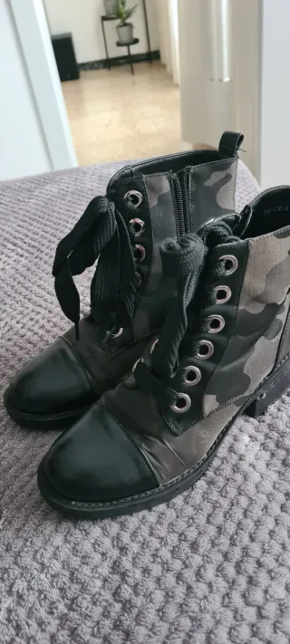 Botas militares camuflaje