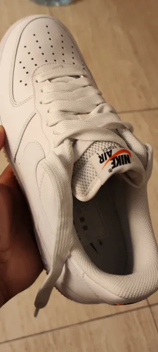 Nike Air Force 1 Blancas Goma Marrón
