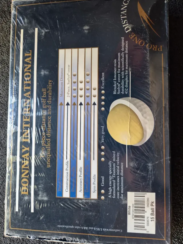 Pelotas de Golf Donnay Titanium 15 Unidades