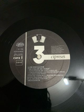 Vinilo Los Coyotes De Color De Rosa