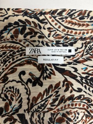 Camisa Zara Estampada Paisley