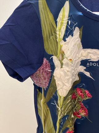 Camiseta Adolfo Dominguez Estampado Floral Talla S