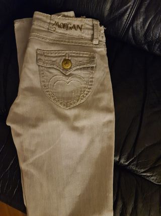 Pantalón vaquero gris Morgan Talla 38