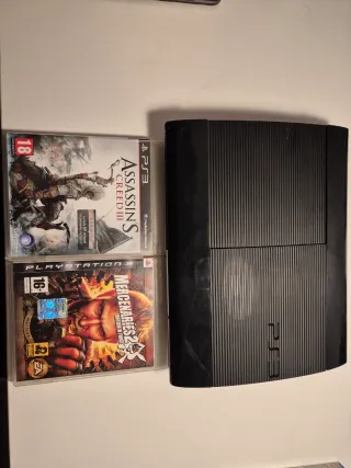 PlayStation 3 PS3 Nera + 2 Giochi