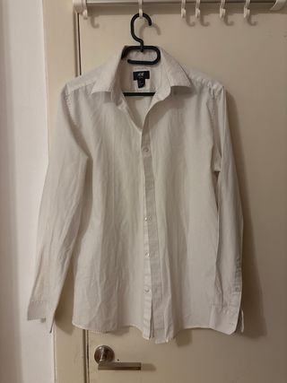 2 camicie bianche a maniche lunghe H&M