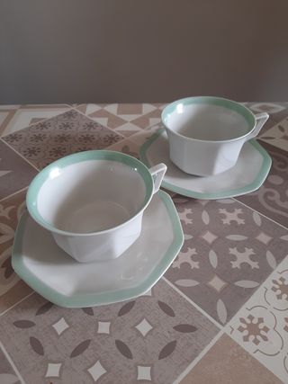 Set 2 Tazze e Piattini