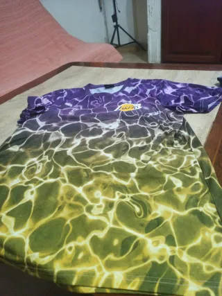 Camiseta Lakers Morada y Verde