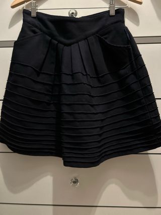 Falda Holly Preppy Talla S Negra