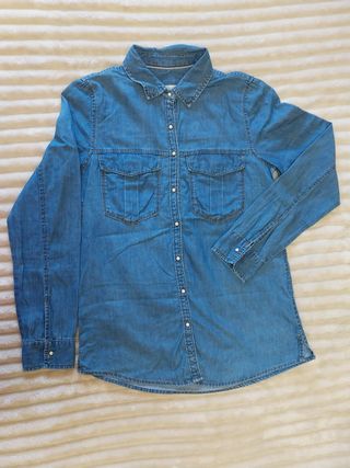Camisa Vaquera Mujer Azul