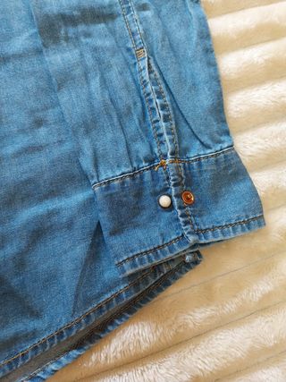 Camisa Vaquera Mujer Azul