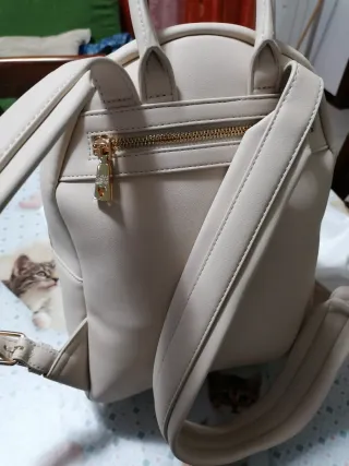 Zaino Love Moschino Beige Oro