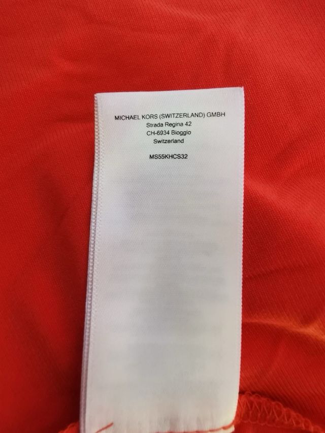 Top Michael Kors Naranja con Detalle Dorado