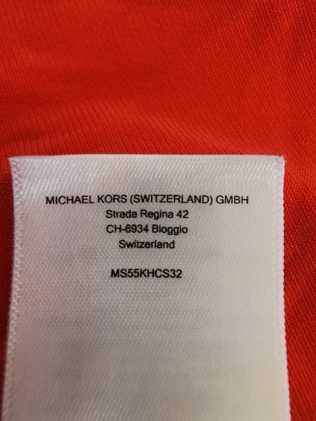 Top Michael Kors Naranja con Detalle Dorado