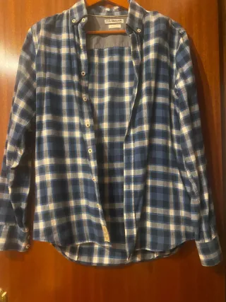 Camisa de cuadros Mango hombre