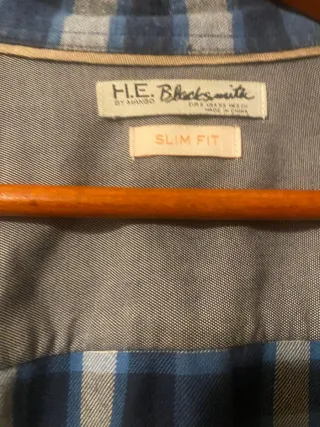 Camisa de cuadros Mango hombre
