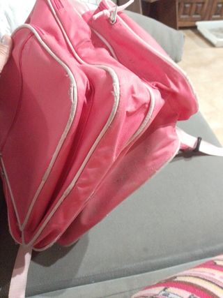 Mochila escolar rosa con estrellas