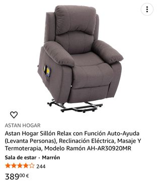 Sillón Relax Auto-ayuda Masaje y Termo