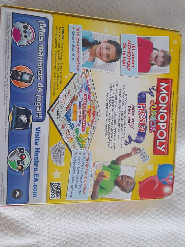 Monopoly Junior Fiesta Juego de Mesa