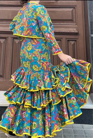 Traje de flamenca con torerita talla 3840 
