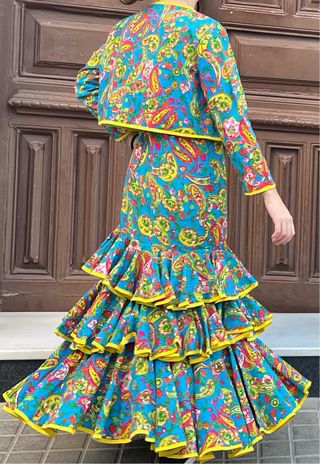 Traje de flamenca con torerita talla 3840 