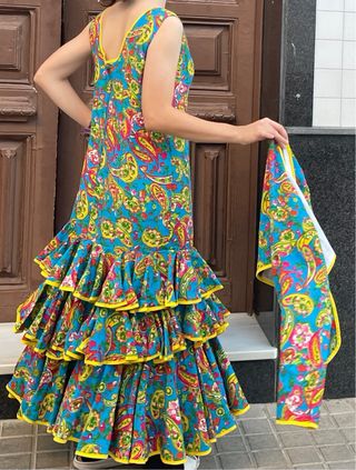 Traje de flamenca con torerita talla 3840 
