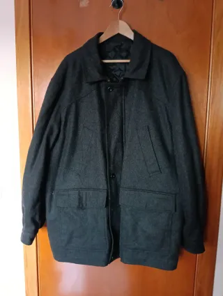 Abrigo de lana gris caballero talla 56