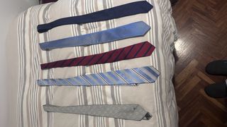 Lote 5 corbatas clásicas 