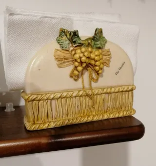 Porta tovaglioli ceramica Via Veneto