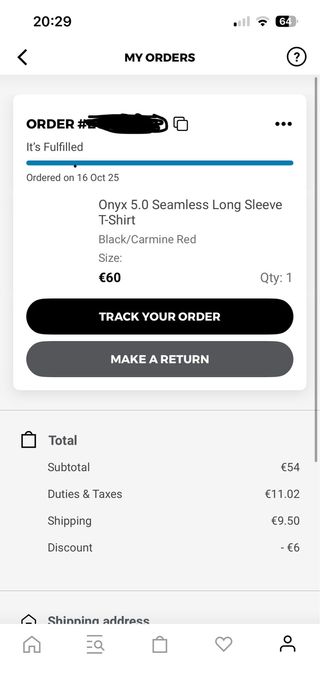 Cambio Onyx V5 Talla L por una XL