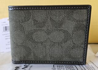 Cartera Coach Slim Bifold Verde