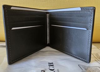 Cartera Coach Slim Bifold Verde