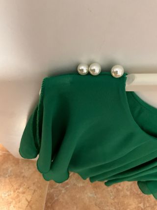 Camisa verde arreglada talla única