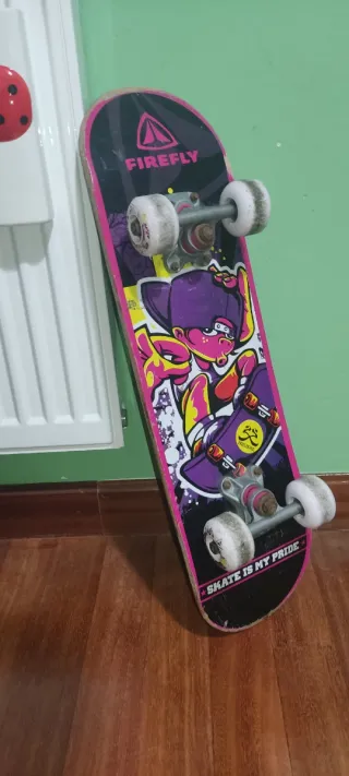 Skate Firefly Morado Dibujo Niño